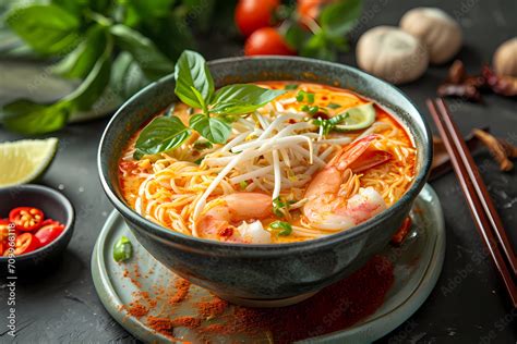  Laksa Johor: Spicy, Aromatic Broth Meets Rich Coconut Flavors